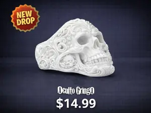Baroque Skull Ring – Gothic Skeleton Statement Ring