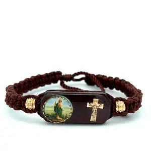St Jude Brown Handmade Bracelet