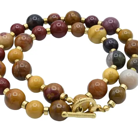MooKaite Necklace - Elegant Design with Unique Beads and Minimalist Style