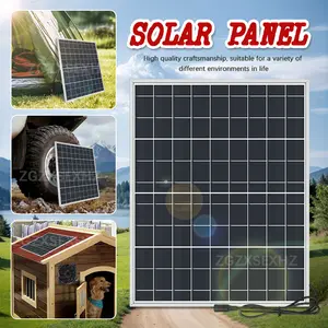 15W Outdoor Solar Panel Portable Charger USB Solar Power Camping Outdoor Suitable for outdoor, camping, for outdoor, cell phone, outdoor, camping, travel, roof, RV, car, etc. emergency power supply Portable Solar Panels