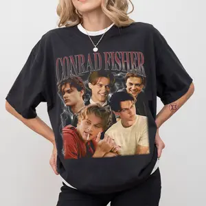 [Sale Up To 50%]Retro Conrad Fisher Vintage T-Shirt – Christopher Briney Graphic Tee, Classic Cotton Casual Streetwear Unisex T-Shirt, Trendy Everyday Top, Comfortable Wardrobe Essential