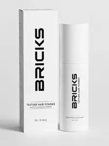 BRICKS Theory Hair Texture Powder For Men Hair Styling Powder For Matte Finish Volumizing & Texturizing Powder, Volumizing,No-Wash,Hair,Powder