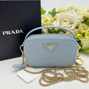 Pre-owned PRADA As Shown Shoulder Bags Saffiano Leather Mini Pouch 2120900024727
