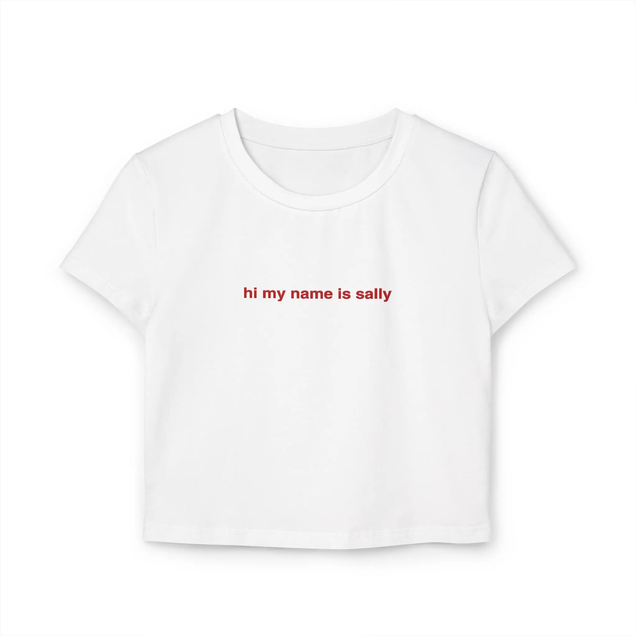 Sally ROLE MODEL Fan Shirt | Hi My Name Is Sally Tee | Indie Pop Music Merch | Minimalist Lyric Shirt | Organic Cotton Baby Tee Comfort Fabric
