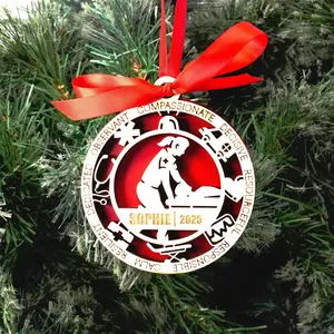 Personalized Paramedic Christmas Ornament – Gift for Female Paramedic or Emt, First Responder, Medic Ornament