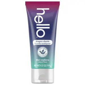 hello kids dragon dazzle blue raspberry fluoride toothpaste hello kids dragon dazzle blue raspberry fluoride toothpaste