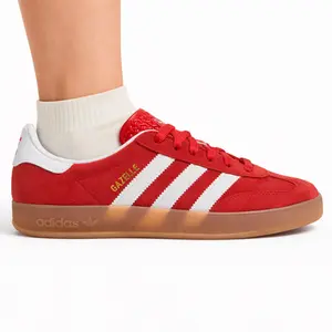 Adidas Originals Men's Red Gazelle Indoor Sneakers, JI2063