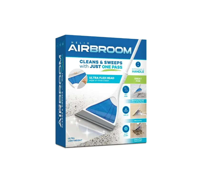 Helio Air Broom, As Seen on TV 12 in. W Broom