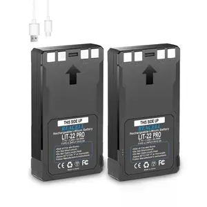 LIT-22 Rechargeable Lithium Battery Pack, 7000mAh High Capacity Flex M Batteries Compatible for Spypoint Cellular Trail Camera Flex-M, Flex G-36, Flex-Plus, Flex-S (2-Pack)