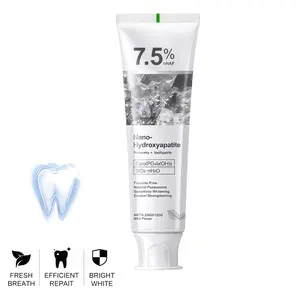 Nano-Hydroxyapatite Toothpaste Helps Remineralize,  Natural Peppermint Flavor, Fluoride-Free, Fresh Breath, Reduce Tooth Sensitivity Toothbrush Cleaning