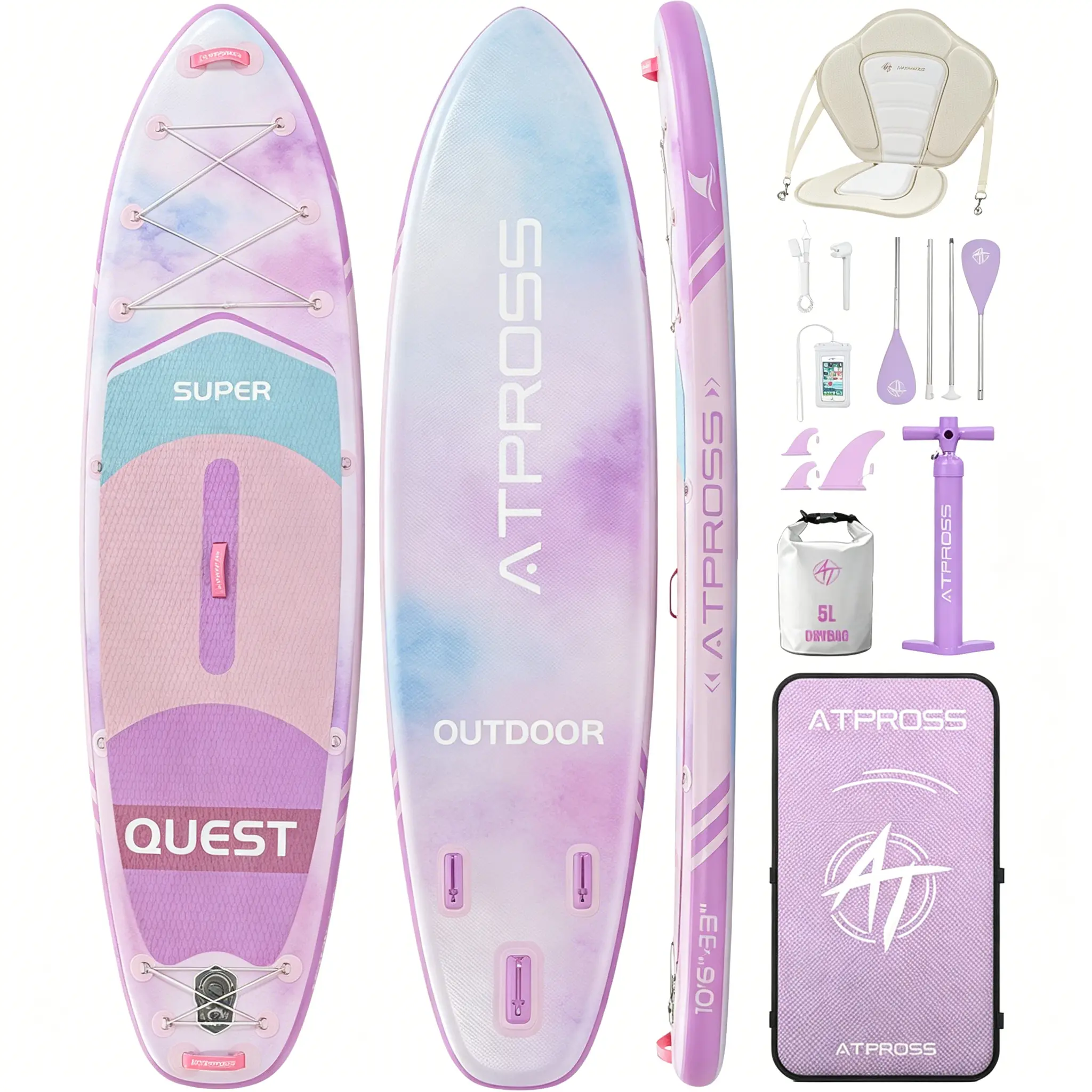 Gradient purple/kayak seat #3P