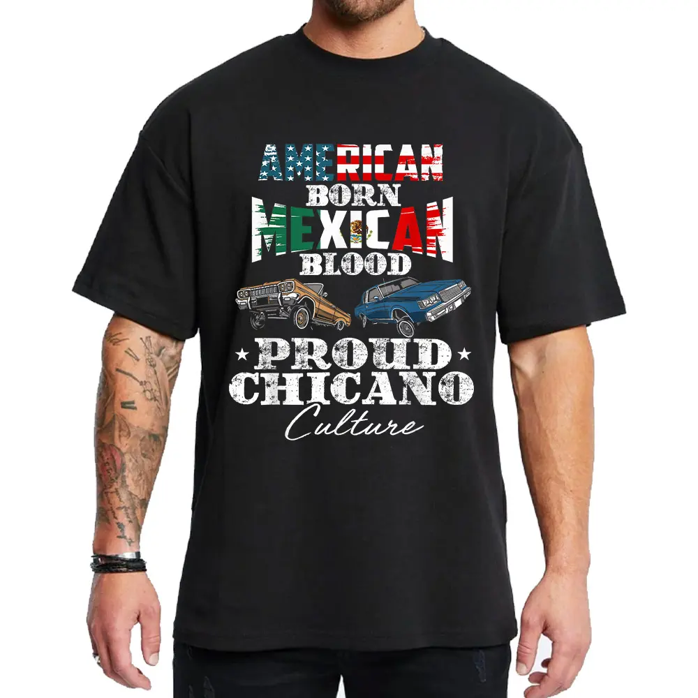 Proud Chicano Clothing, Mexican Clothes, Lowrider Clothes, Oversized Graphic Tee Medium Heavy Sweatshirt Hoodie for Men & Women