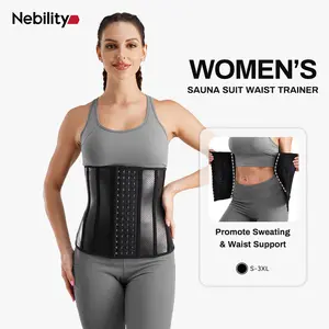 【LIVE】Nebility Women's Sauna Suit Waist Trainer Promote Sweating Tummy Control Waist Support for Workout #Summervibes