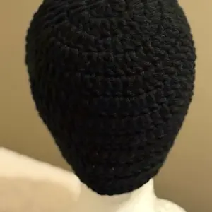 Black Crochet Beanie