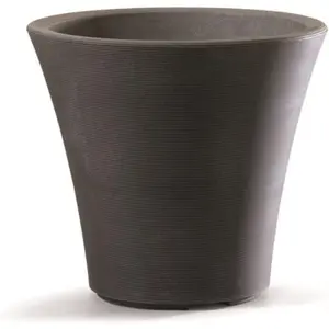 Garden Elements Indoor/Outdoor Resin Pamploma Planters with Drainage Holes, Lightweight & Durable
