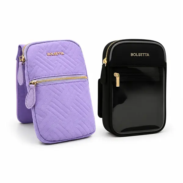 Bolsetta Clear-Front Magnetic Hip Bag and Quilted Nylon Waist Bag Bundle