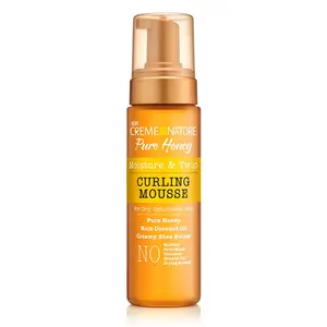 Creme of Nature Pure Honey Curling Mousse 7 Ounce Pump for Dry & Dehydrated Hair with Pure Honey Rich Coconut Oil & Creamy Shea Butter No Sulfates