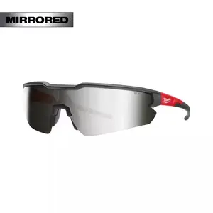 Mirrored Safety Glasses with Mirror Anti-Scratch Lenses Supplier Warranty Included for Clear Vision Protection