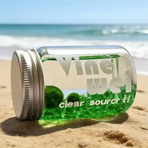 Healing Live Aquarium Plant - Marimo Energy Bottle Micro-Landscape, Cute Self-Sustaining Ecosystem for Desk, Low-Maintenance Live Plant Decor (Includes LIVELY Moss Ball Pet)