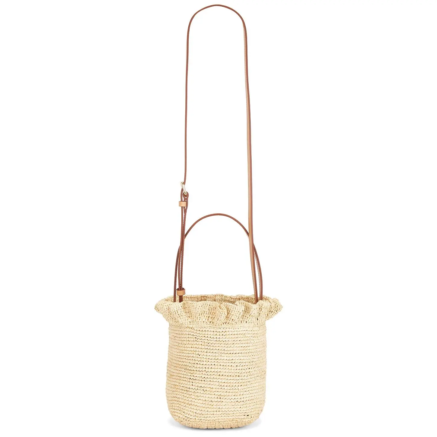 Loeffler Randall Laith Crochet Top Handle Bag in Natural
