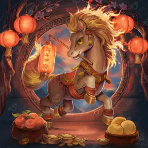 Diamond Art Club® Year of The Horse Diamond Painting Kit