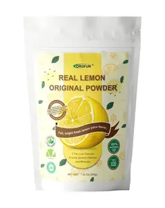 ORGFUN Original Lemon Powder, Freeze Dried Lemon Juice Powder, Great for Beverages, Smoothies, Baking 7.06 Oz