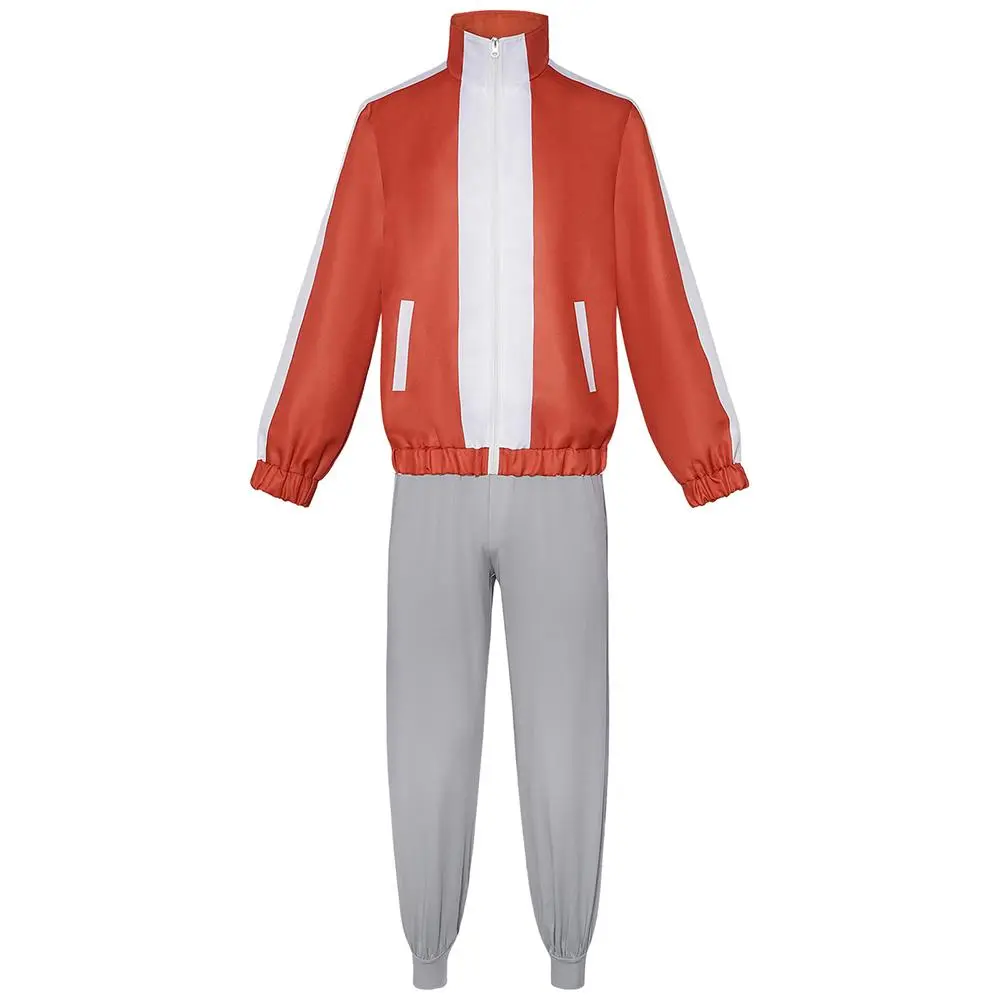 DAN DA DAN Jin Enjoji Cosplay Costume Men Hoodie Pant Set Anime Dandadan Jin Costume Casual Sports Wear Coat School Uniform Suit