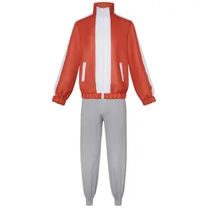 DAN DA DAN Jin Enjoji Cosplay Costume Men Hoodie Pant Set Anime Dandadan Jin Costume Casual Sports Wear Coat School Uniform Suit