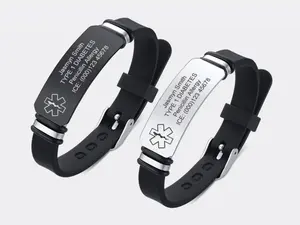 MP Couples Custom Bracelets Personalized Name Engraved Bangles for Men Women Adjustable Silicone Strap Waterproof Sport Wristband Daily Accessories valentine gift popular jewelry Teen Charm Matching Mother-Son Set elegant anniversary cuff Love