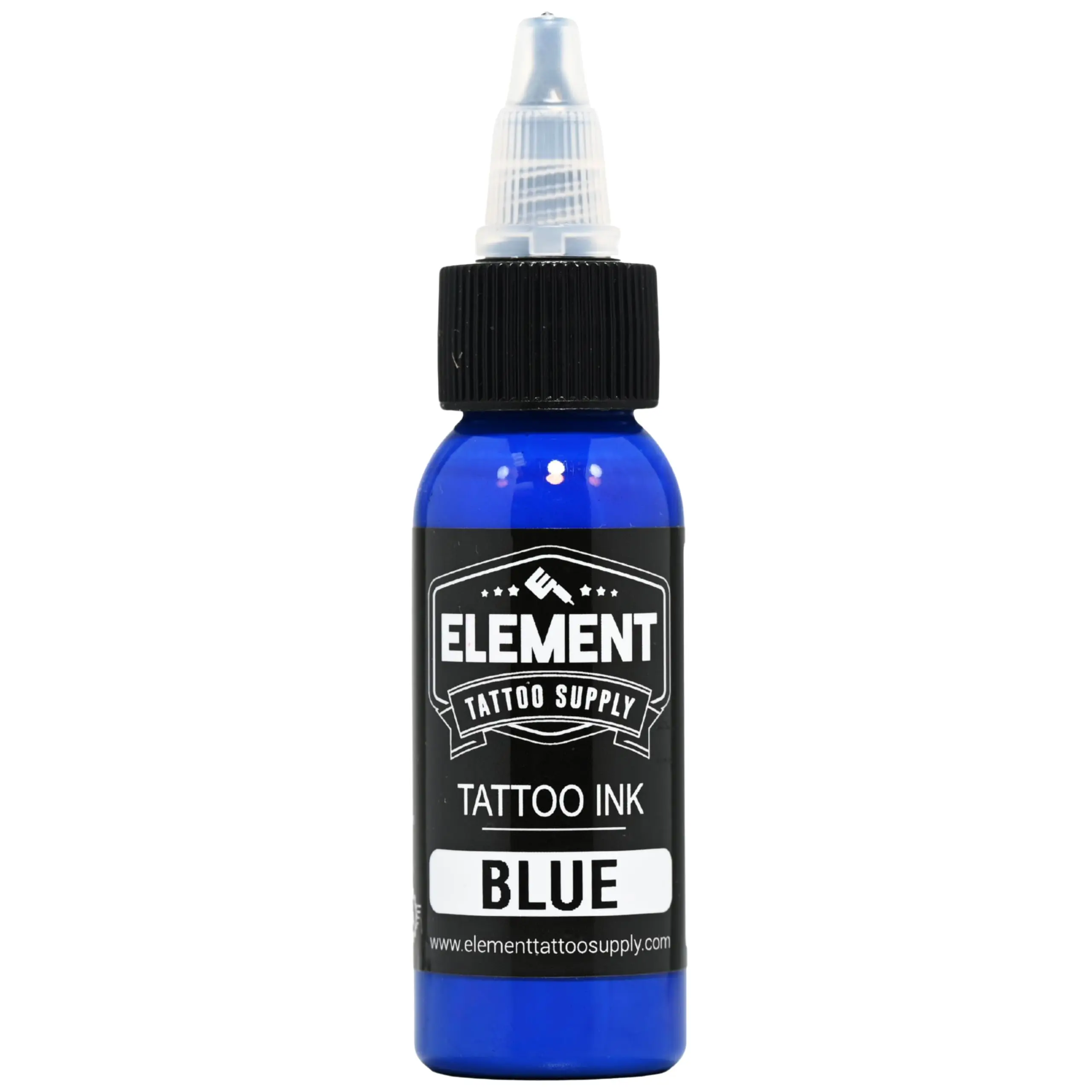 Element Tattoo Supply Blue Vegan Tattoo Ink: 1oz Bottle, Smooth Application, Bright Long-Lasting Color, Made in USA