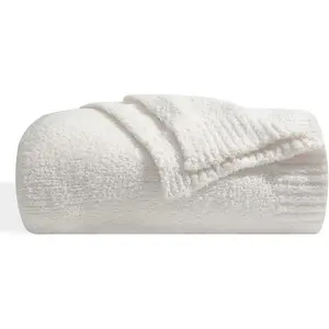 Super Soft Fluffy Throw Blanket Lightweight Cozy Warm Throw Blankets for Couch Bed Sofa All Season(Cream, 40"x50")