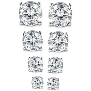 6/8MM Stainless Steel Magnetic Stud for Men Women, Non Piercing Clip on Earrings