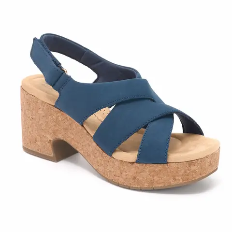 Clarks Collection Leather Wedges -Nerisa Grace