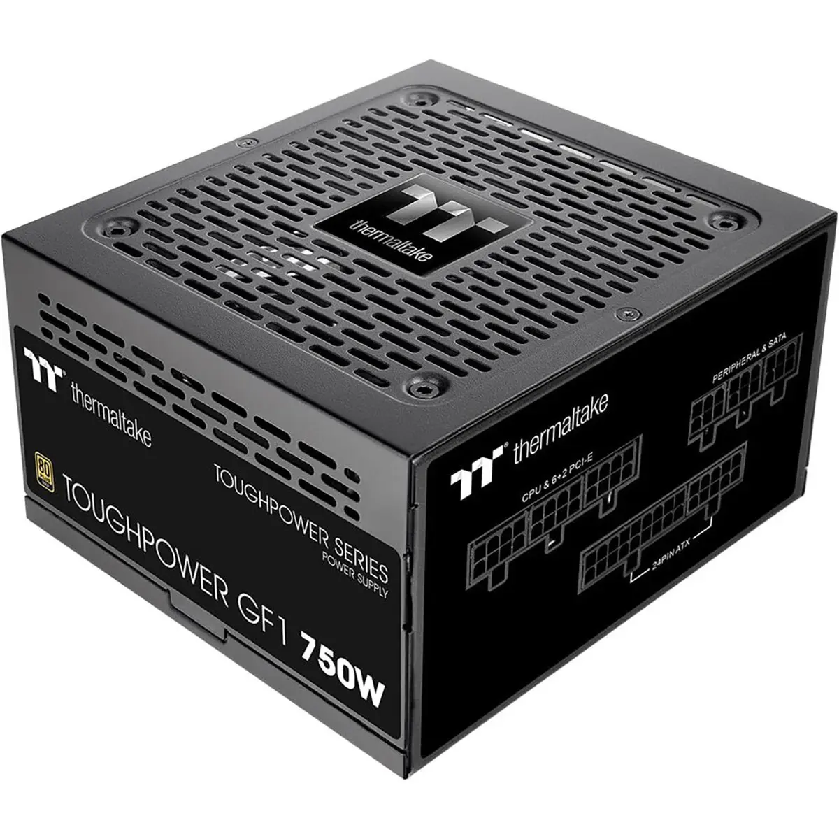 Thermaltake Toughpower GF1 TT Premium Edition 750W 80 Plus Gold Certified Fully Modular ATX Power Supply Unit, 2024 Version, Black