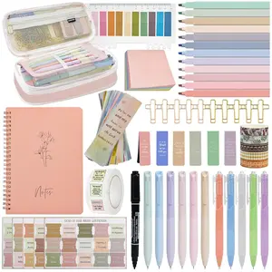 Study Supplies Kit for Women 96 count  Journaling Kit with  Tabs for Women, Highlighters and Pens, Bookmark, Journal,  Bag, Stationary  Set for Christian Girls