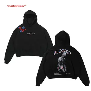 COMBATWEAR Max Holloway Blessed Hoodie,  Blessed BMF Hoodie, UFC MMA Fan Custom Graphic Design, Gym Wear, Gift for Fighters, Sports Apparel