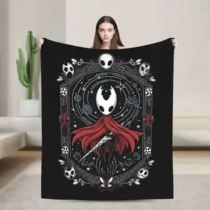 Hollow Knight Silksong The Huntress Blankets   Soft Funny Throw Blanket Cozy Lightweight Plush Portable Cover Blanket For Sofa,Warm Gift For Birthday,Christmas,Multiple Blankets