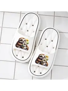 Cute Sloth Couple Drain Slippers | Quick Dry Non-Slip Shower Slides