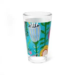 "Miraculous" Mixing Glass, 16oz | Vibrant Barware, Unique Gift, Kitchen Decor, Home Entertaining, Artisan Drinkware