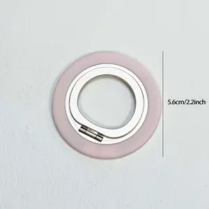 Upgraded Magnetic Phone Ring Stand, Magnetic Smartphone Holder 2 Side Magnetics for MagSafe Cases Dual Hinge 360 Rotation Finger Grip with Super Strong Magnet Kickstand Compatible with iPhone 17 16 15 14 13 12 ,Android Phones Pink