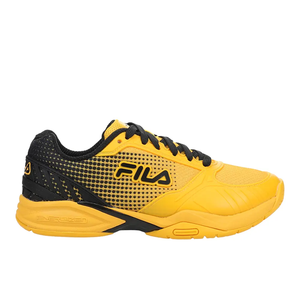 Fila Mens Volley Zone Pickleball Pickleball Sneakers Shoes - Yellow