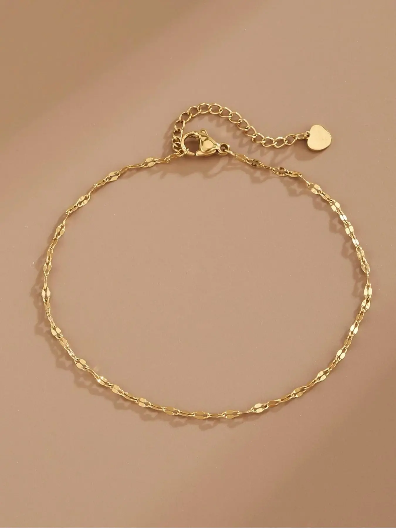 Women's Stainless Steel Anklet, Durable Material, Lip Design, Casual Accessory for Daily Wear & Special Occasions, Trendy Jewelry, Jewelry Accessories, Lightweight Feel, Versatile Accessory, Trendy Fashionable Accessories