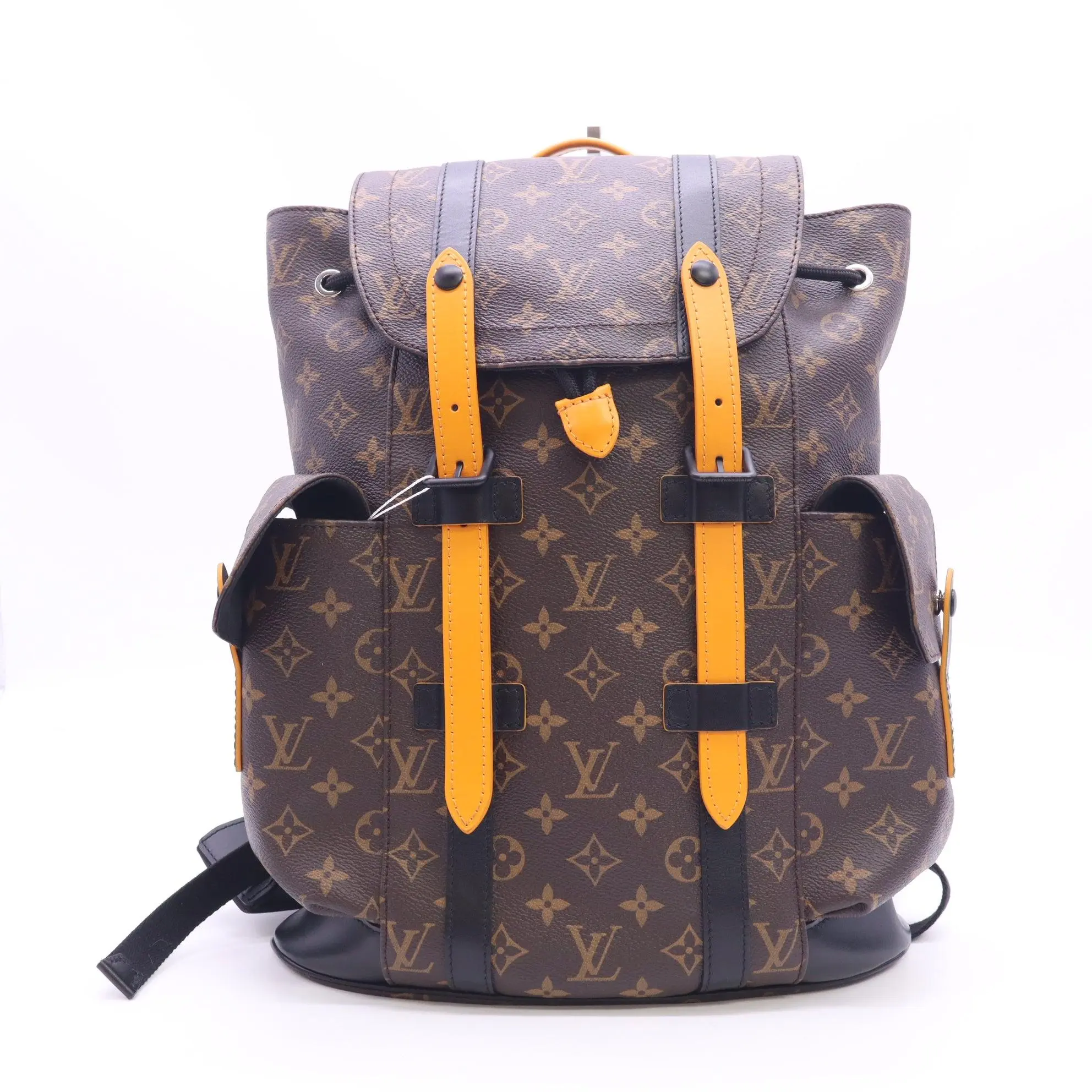Pre-owned Louis Vuitton Canvas Backpacks LV Monogram Christopher PM Twins LDJ6616