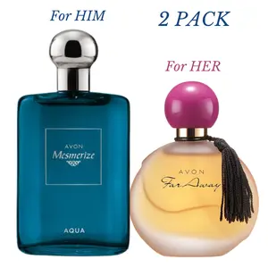 Far Away EDP 1.7 fl. oz & Mesmerize Aqua EDT 3.4 fl. oz Set of 2 Perfumes