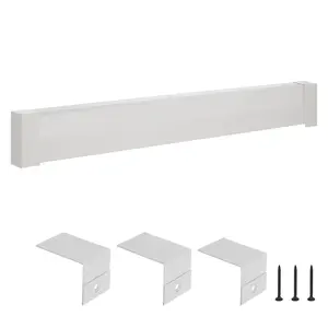 【Summervibes】VEVOR Baseboard Heater Covers, Basic Series 6 ft Standard Electric Heating Unit Front Cover for Home Improvement, Heavy-duty Steel, Easy Installation for Bedroom Replacing Old Cover, White