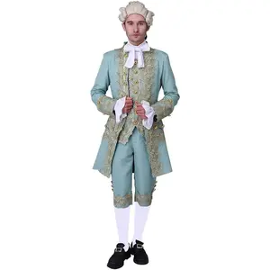 18th Century Men's Victorian Costume Regency Tailcoat Gentelman Steampunk Coat Halloween Outfits