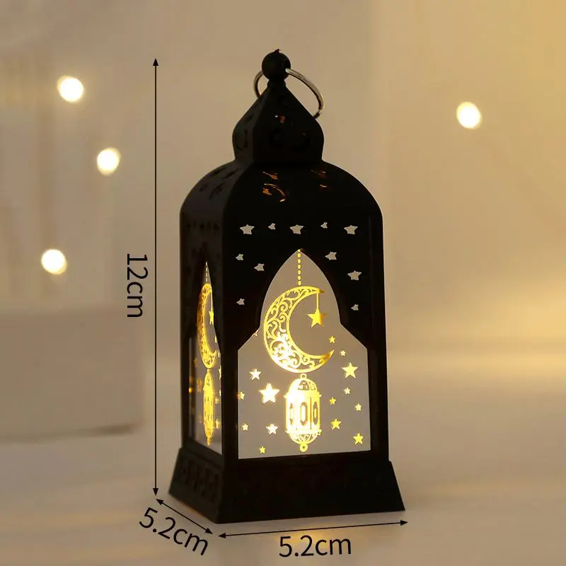 Ramadan Lantern Ramadan Decoration Crescent Candle Lamp Eid Mubarak Islamic Star and Moon Lanterns Eid Party Supplie فانوس رمضان