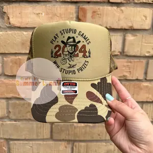 Camo stup*d games stup*d prizes hat