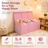 Classic Fabric Rectangular Household Storage Bin with Lid - Collapsible, Compartmented, Durable, Dustproof, Flexible Clothes Basket Organizer for Room Decluttering & Container Solutions (Ideal for Clothes, Toys)