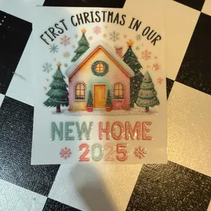 Firsts bundle: 3 inch UVDTF prints made in Minneapolis by me, ItsRozeyBoo. This is a package of 10 prints. It is perfect for adding to acrylic blanks with some glitter and resin to make your own customized ornaments.